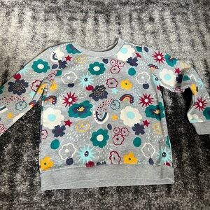 Falls Creek Gray and Blue Sweatshirt Casual Comfort